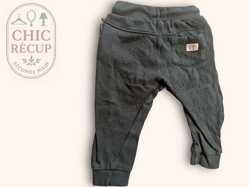 Pantalon garçon Staccato taille 80 coton vert foncé