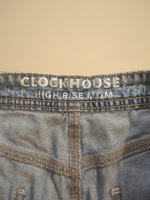 Jean mom - Clockhouse - Fr 44 - bleu - High Rise Mom