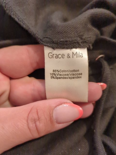 Pantalon droit - Grace & Mila - S - Noir - Coton