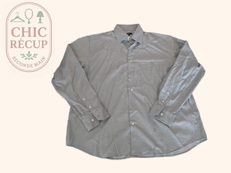 Chemise À Motifs Tex - Xl - Bleu Clair - Lulaf-13