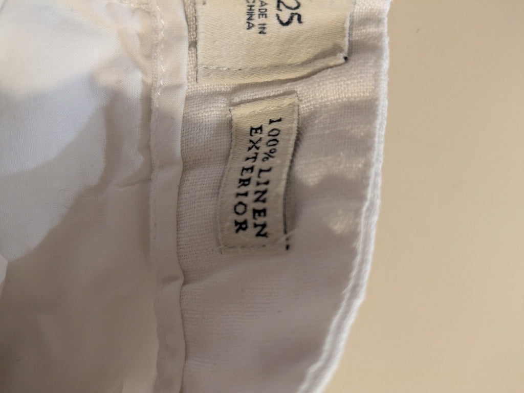 Pantalon large Abercrombie & Fitch - 25 - Blanc - Linen