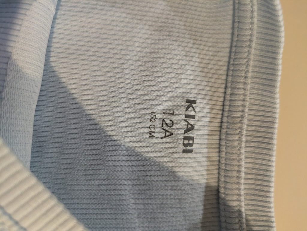 T-shirt Kiabi - 12 ans - Bleu clair - Palmier