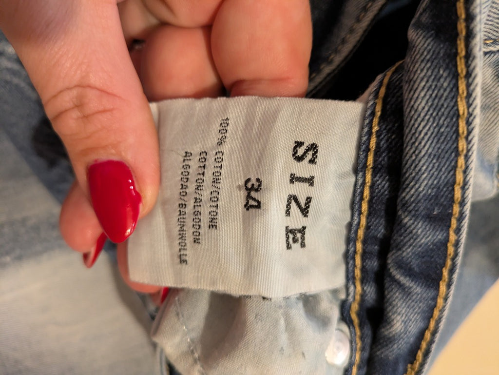 Short en jean Diker Jeans - 34 - Bleu - Distressed