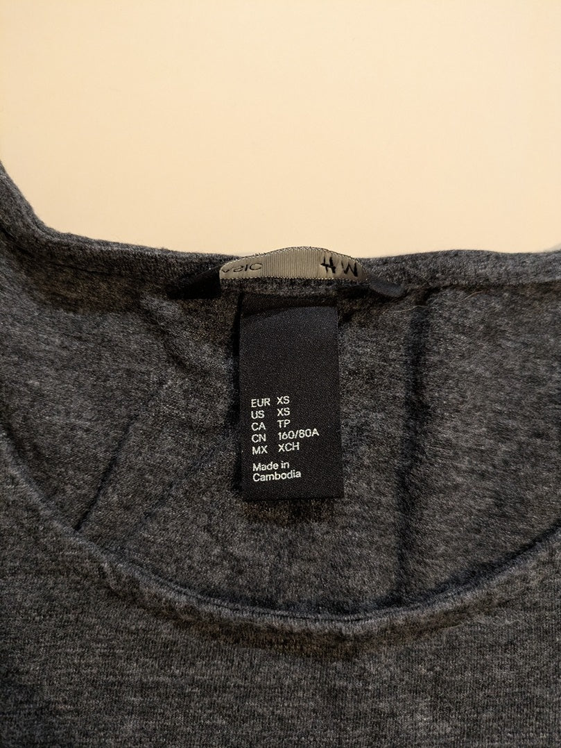Robe Casual H&m - Xs - Gris - Vabar-19