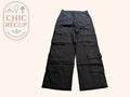 Pantalon Jambes Larges H&m Divided - 38 - Noir - Evvio-53