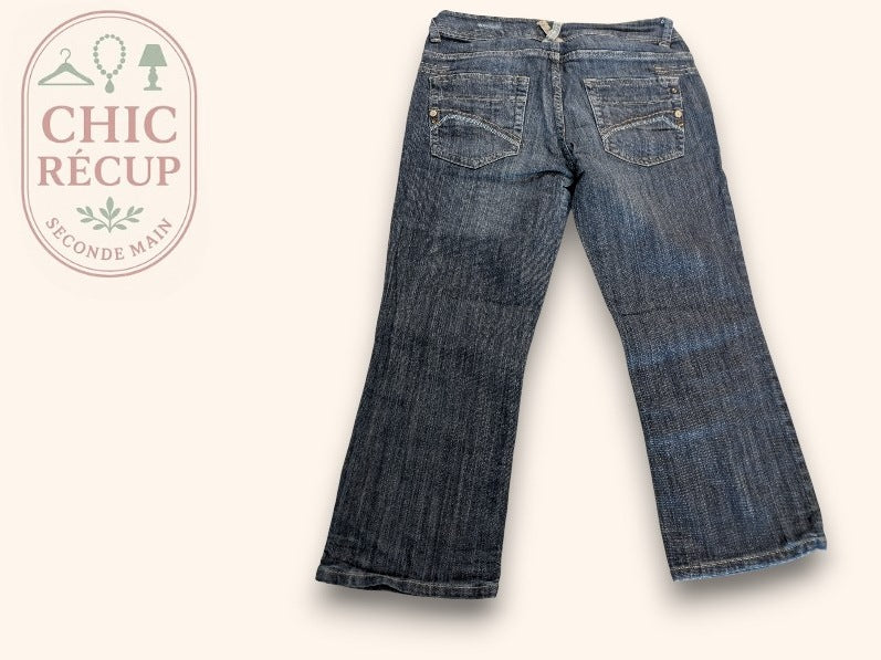 Jeans Court Promod - 38 - Bleu - Qubur-114