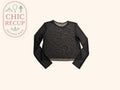 Top en tulle Stradivarius - L - Noir - Transparent