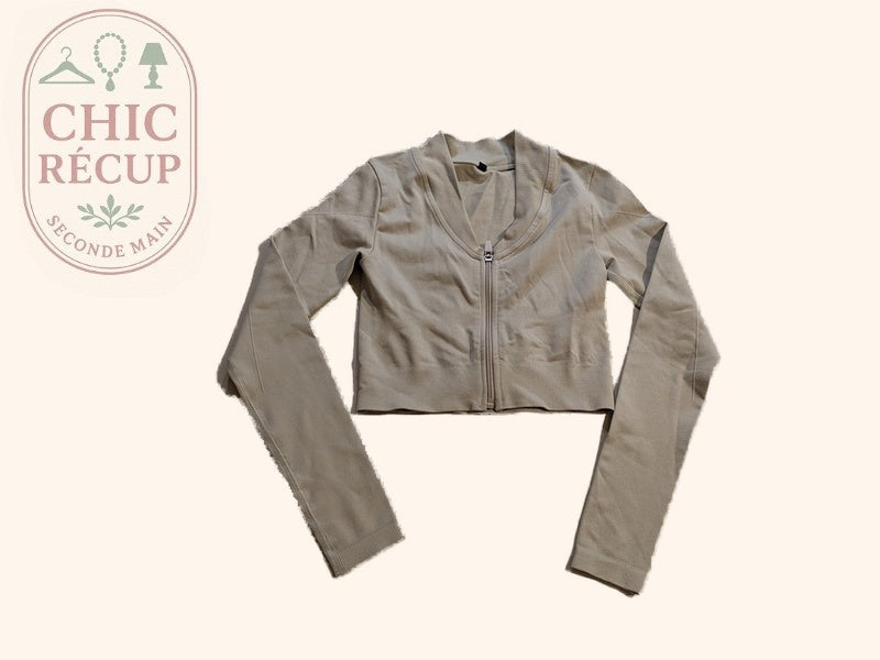 Veste de sport Teveo - Xs - Gris - Cropped zippé