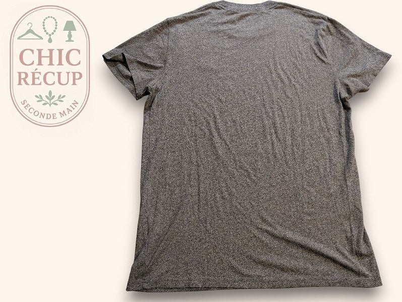 T-shirt Uni Hollister - S - Gris - Magil-6