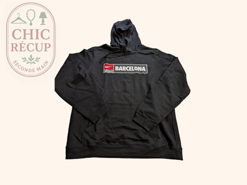 Hoodie Nike - L - Noir - Fc Barcelone