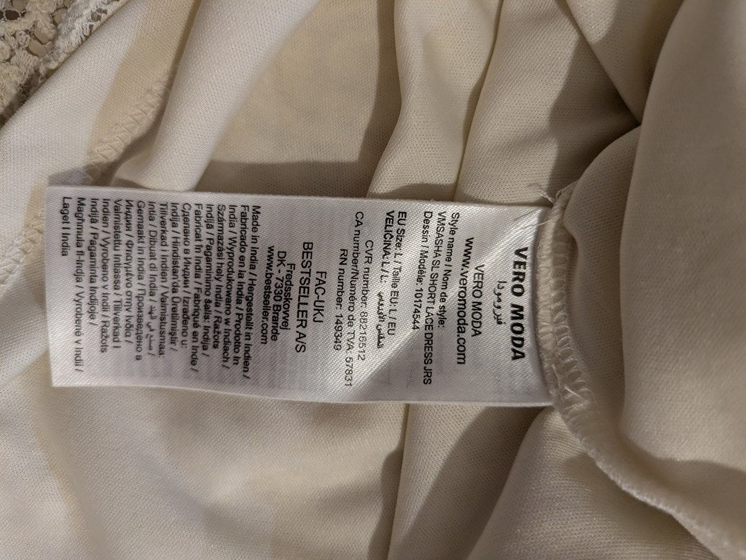 Robe D'ete Vero Moda - M - Crème - Codia-05