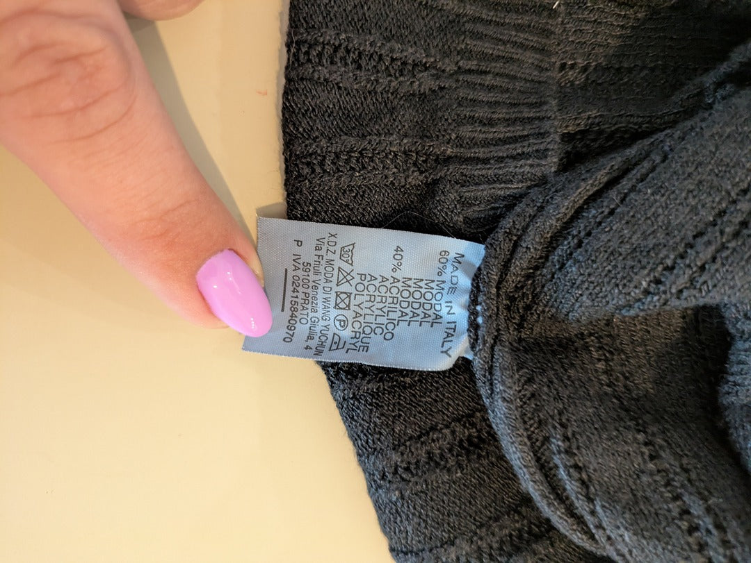 Pull X.d.z. Moda - M - Noir - Maille Fine