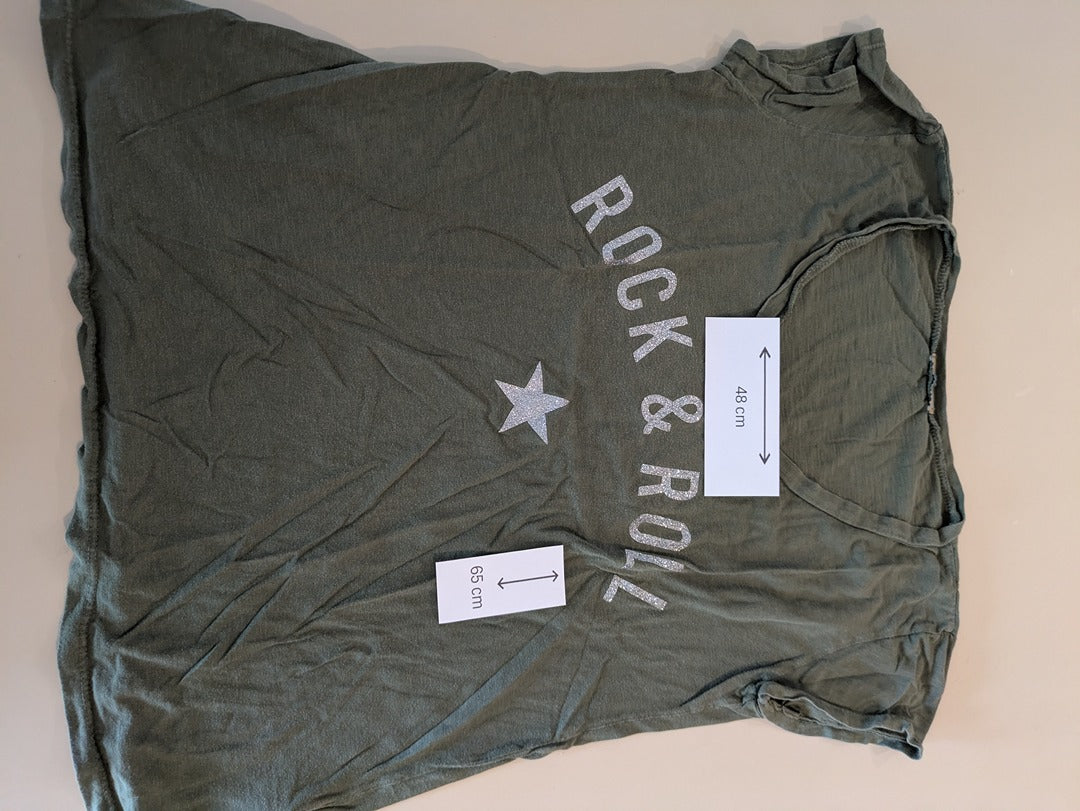 T-shirt Izzy - M - Vert - Rock & Roll