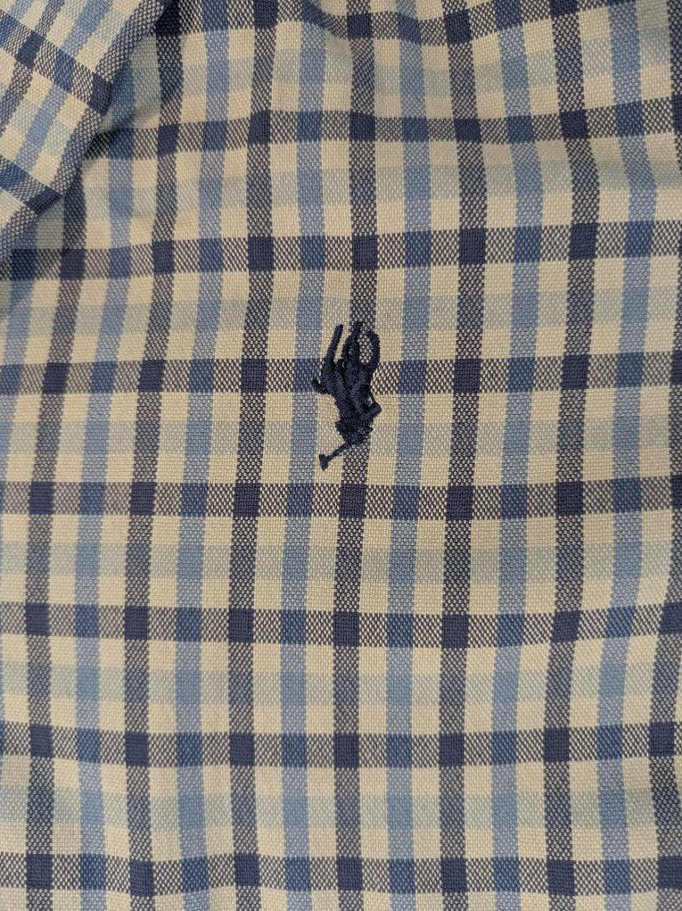 Chemise Ralph Lauren à carreaux bleus pour homme
