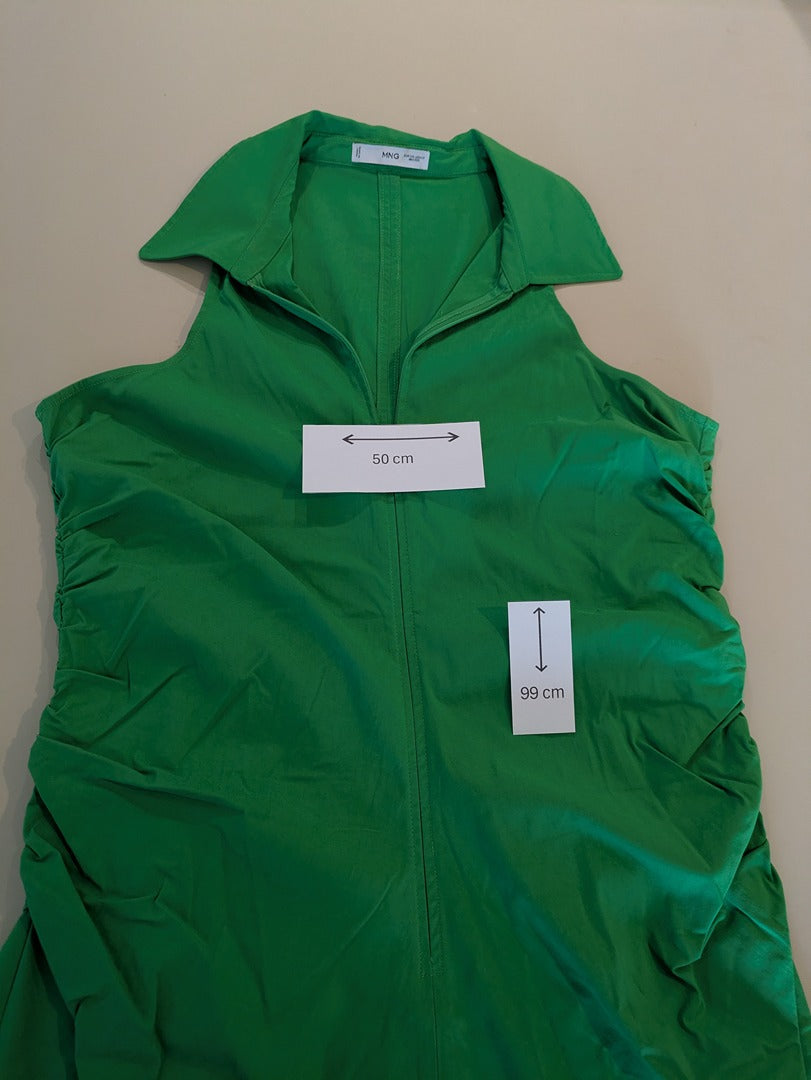 Robe Mng - Xxl - Vert - Sans manches drapée