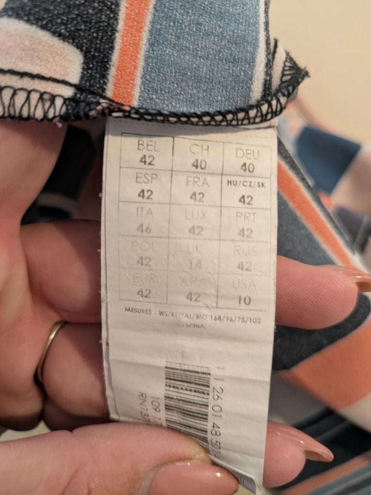 Blouse femme manches courtes à motifs géométriques Promod