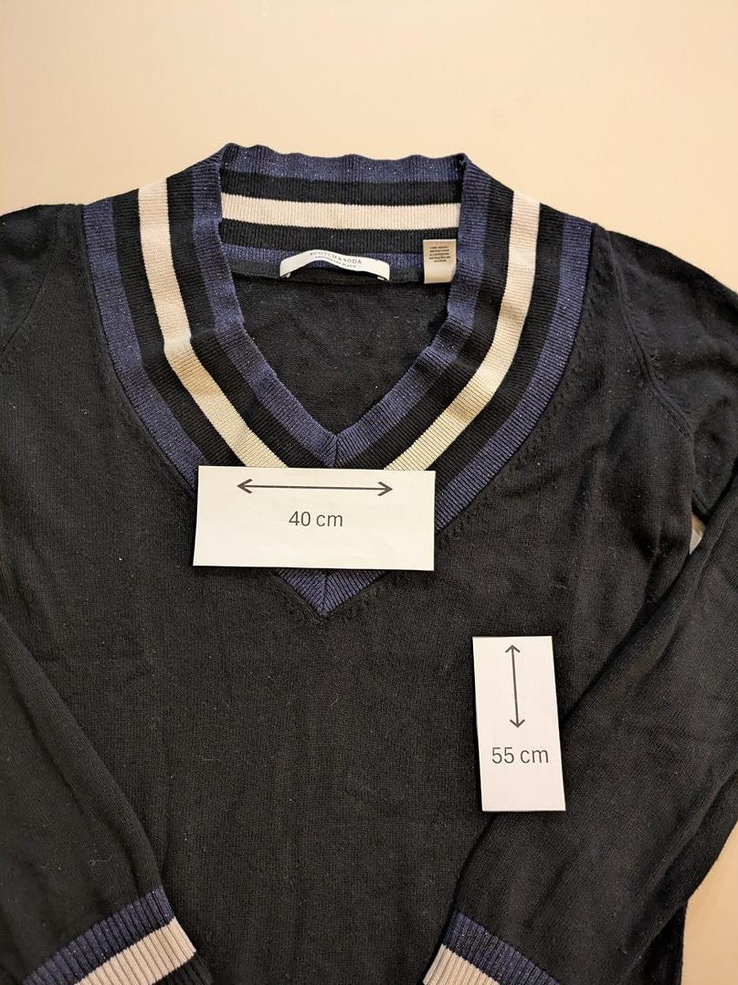 Pull col V Scotch & Soda - S - Noir - 147573