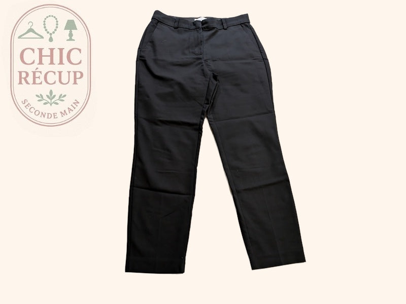Pantalon Ajusté H&m - 42 - Noir - Evvio-54
