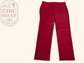 Pantalon Droit Mng Basics - M - Rouge - Olhat-75