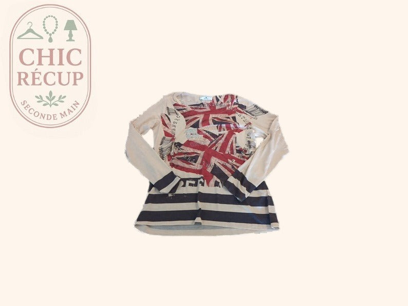 T-shirt - Rick Cardona - S - Crème - Sasch-16