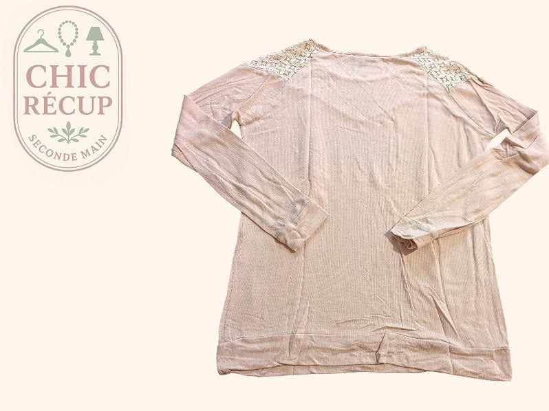 Blouse Maison 123 - M - Rose - Casor-18