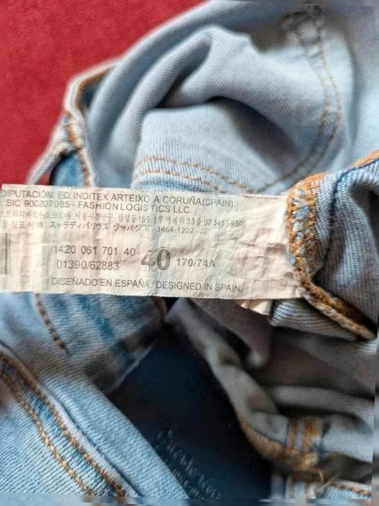 Jeans Skinny Stradivarius - L - Bleu Clair - Luvio-07