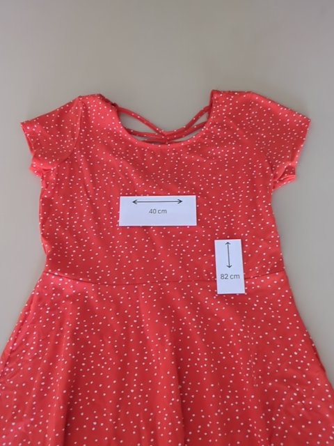 Robe d'été Clockhouse - Xl - Rouge - Pois