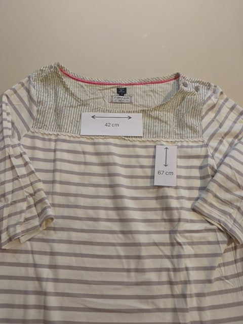 Blouse ¾ - Terre De Marins - S - Blanc - Qubur-153