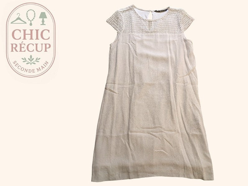 Robe Midi Zara - L - Blanc - Paval-48
