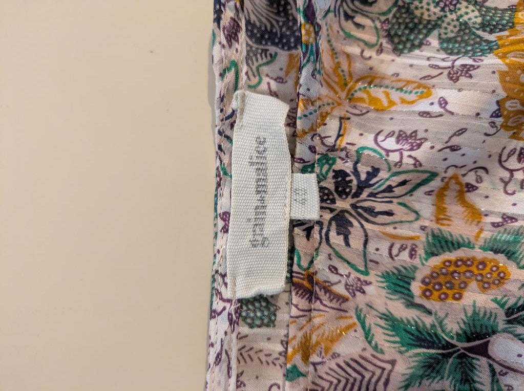 Blouse femme fleurie taille 40 manches longues