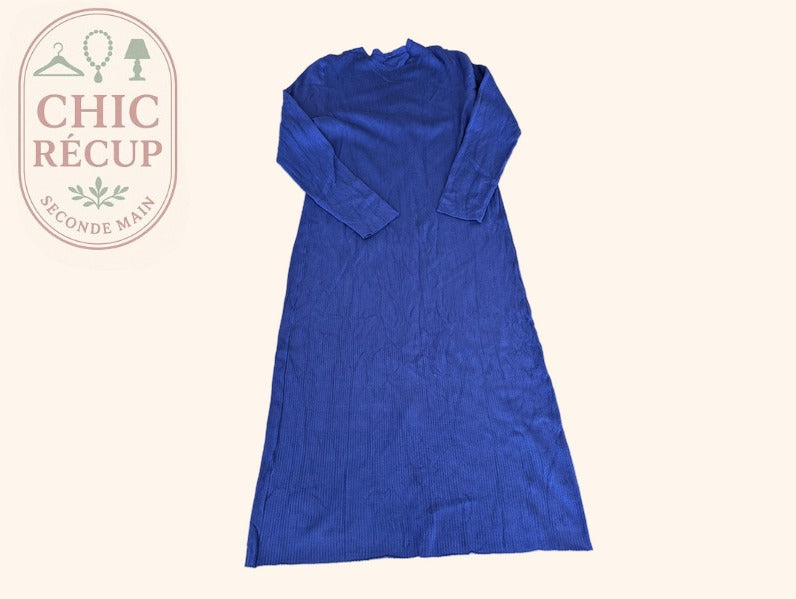 Robe Anna Field - M - Bleu - Robe longue boutonnée
