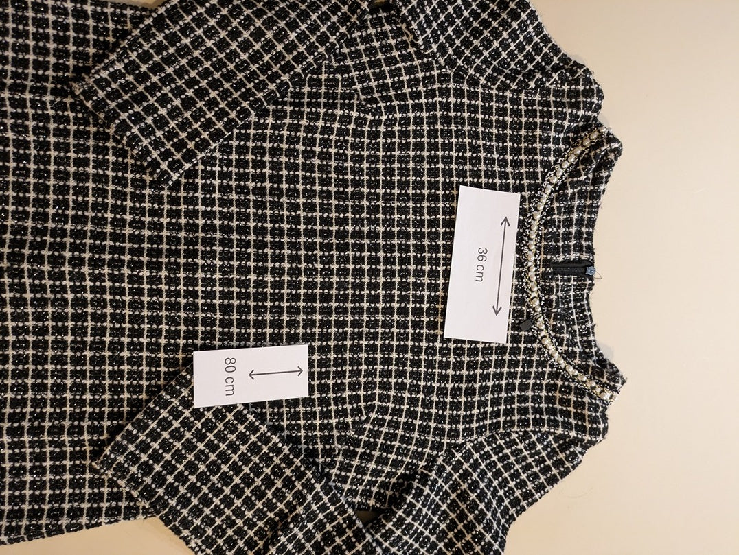 Robe Casual Mango - Xs - Noir, Blanc - Olaga-08