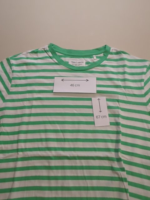 T-shirt Rayé - Teddy Smith - L - Vert - Fregl-50