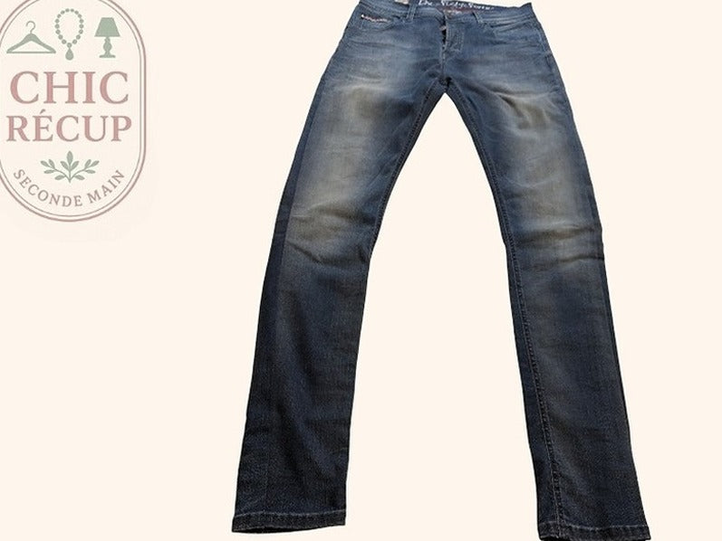 Jeans Slim Sixtyseven - M - Bleu - Denda-03