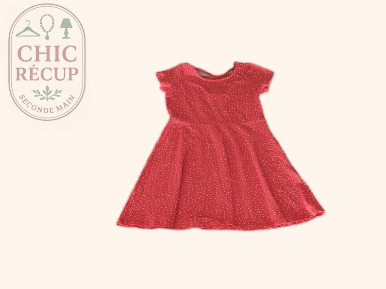 Robe d'été Clockhouse - Xl - Rouge - Pois