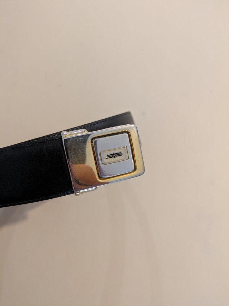 Ceinture homme noire boucle métal