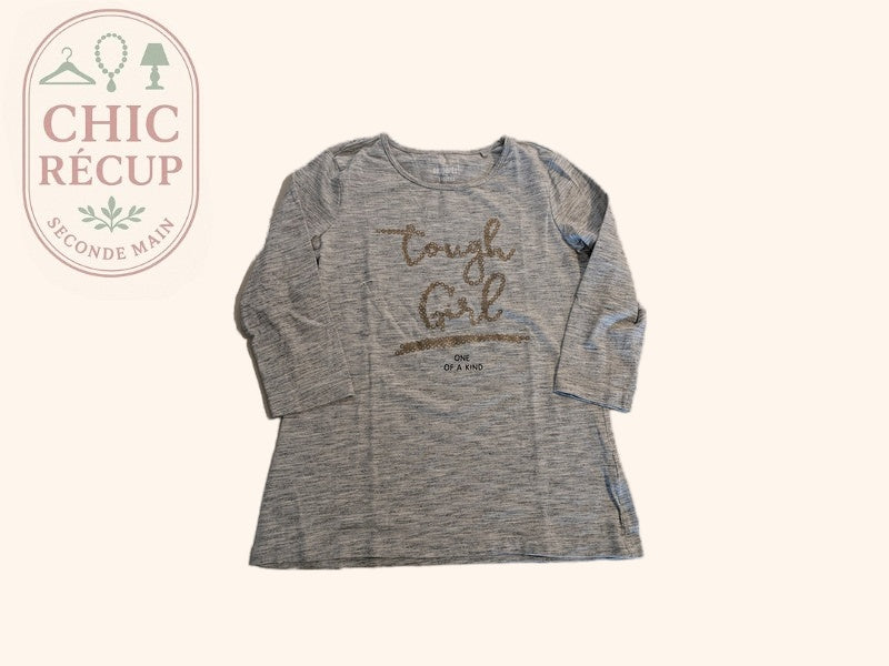 T-shirt manches longues pepperts! - 12 ans - Gris - Tough Girl