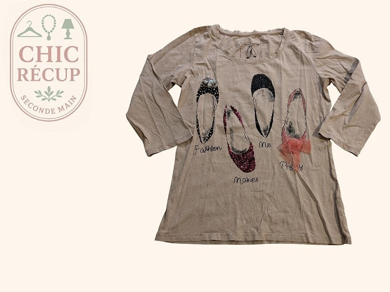 Blouses ¾ - Cache-cache - M - Beige - Anbou-58