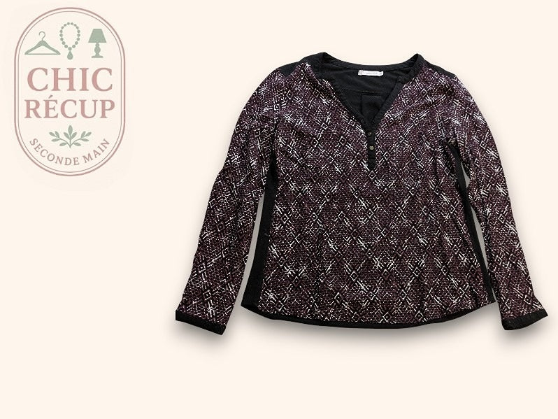 Blouse Gémo - S - Noir - Qubur-77