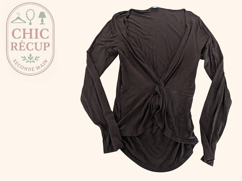 Blouse Manches Longues Heine - M - Marron - Olhat-67