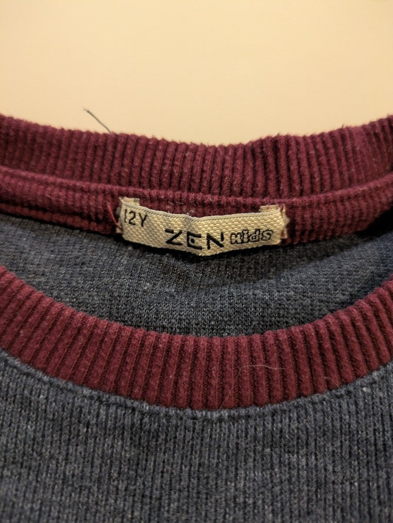 Pull Zen Kids - 12 Ans - Gris - Olhat-24
