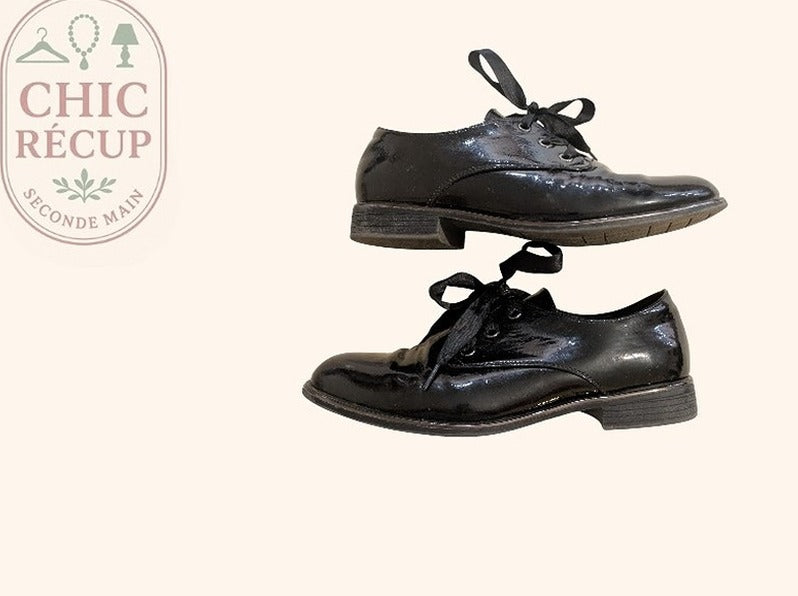 Chaussures A Lacets Myb - 40 - Noir - Chpav-156