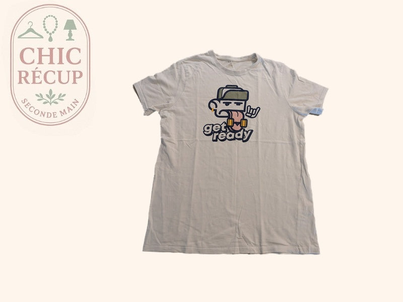 T-shirt Imprimé Kiabi - M - Blanc - Audeb-84