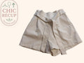 Short Taille Haute Pull & Bear - 34 - Crème - Mache-10