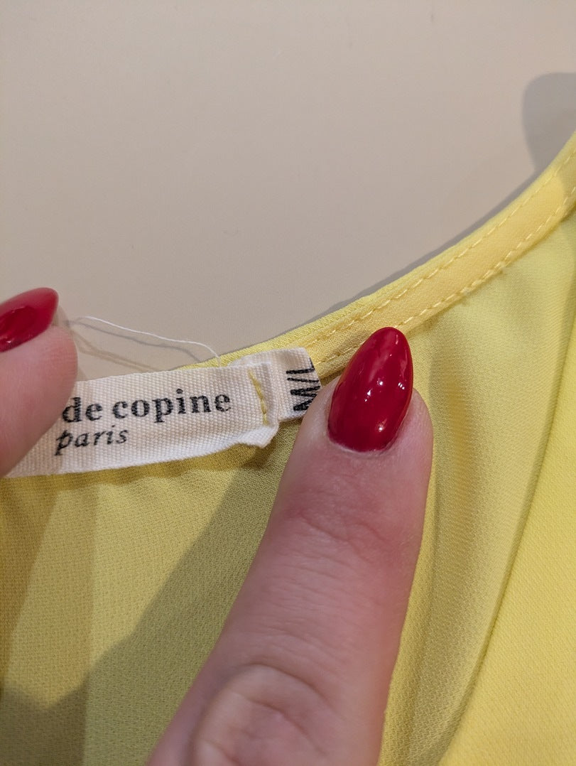 Blouses Manches Courte Drôle De Copine - M - Jaune - Shbad-4