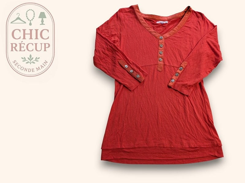Blouse Patrice Breal - S - Rouge - Qubur-43
