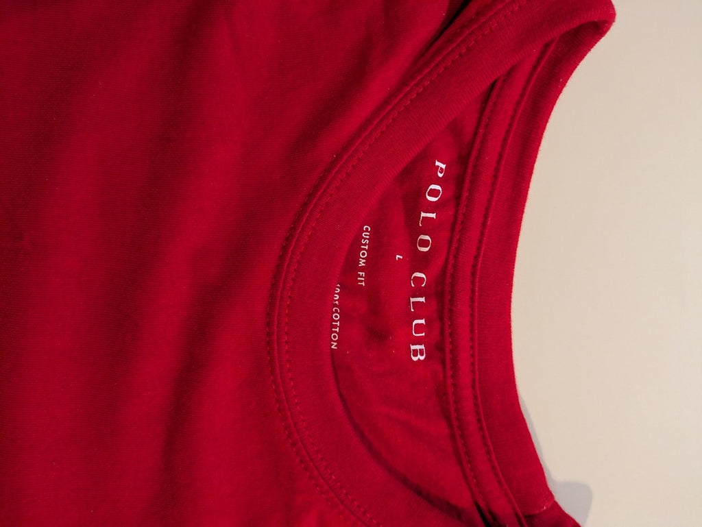 T-shirts Uni Polo Club - L - Rouge - Thgen-67