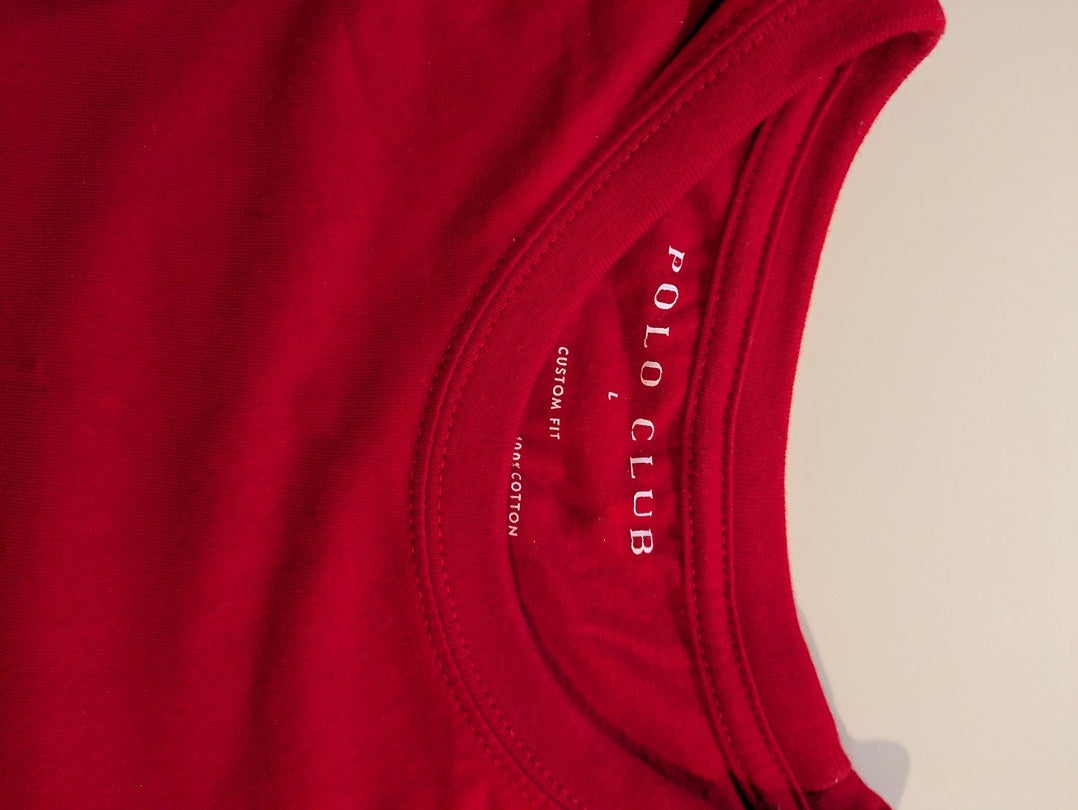 T-shirts Uni Polo Club - L - Rouge - Thgen-67