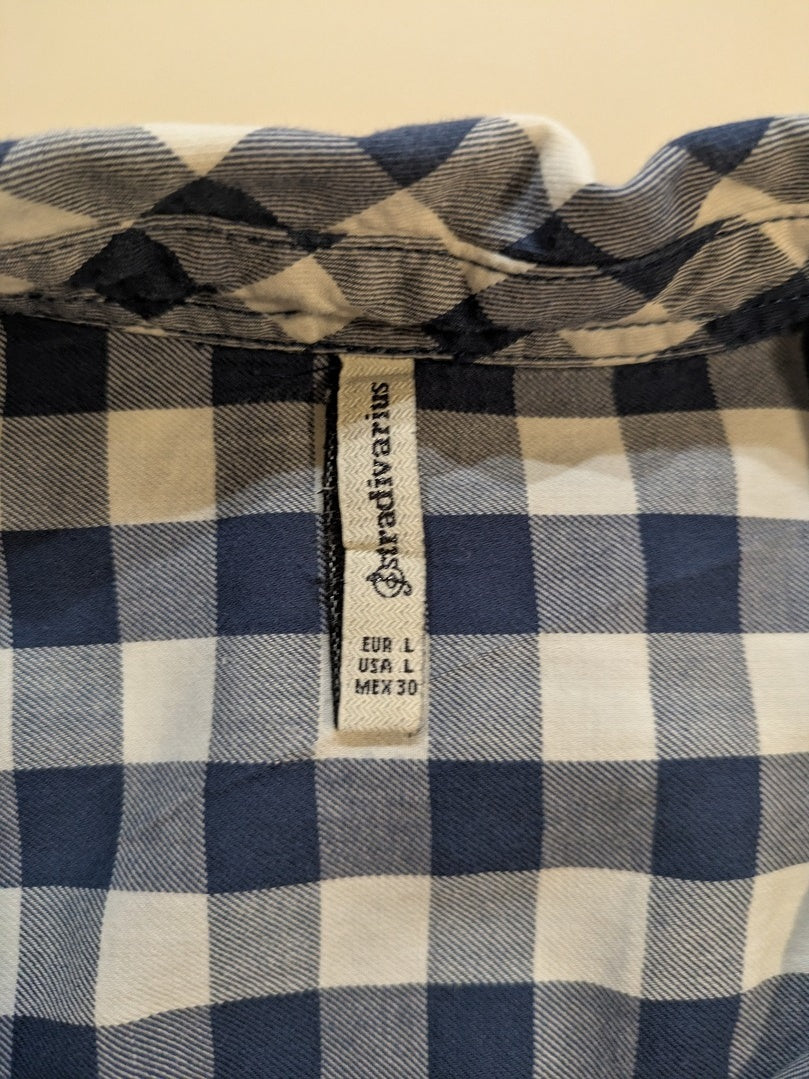 Chemise Stradivarius - L - Bleu - Paval-33