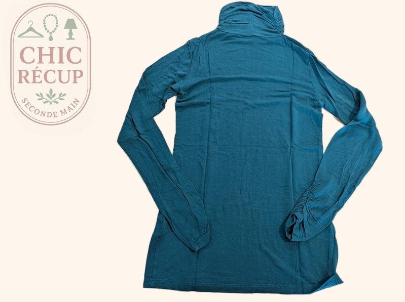 Blouse Walk And Talk - S - Turquoise - Audeb-96